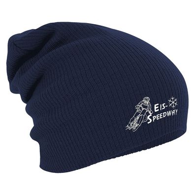 Longbeanie Slouch-Beanie Mütze Eis Speedway 54823 Navy