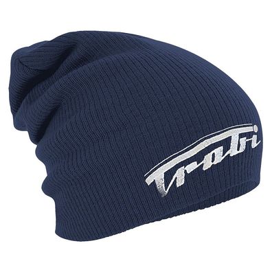 Longbeanie Slouch-Beanie Wintermütze DDR Stickmotiv Trabi 54572 Royal