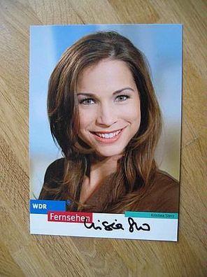 WDR Fernsehmoderatorin Kristina Sterz - handsigniertes Autogramm!!!