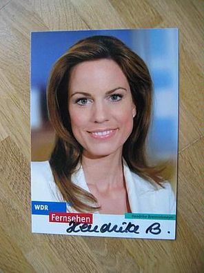 WDR Fernsehmoderatorin Hendrike Brenninkmeyer - handsigniertes Autogramm!!!