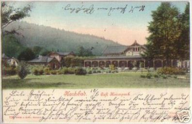 11427 Ak Karlsbad Cafe Kaiserpark 1902