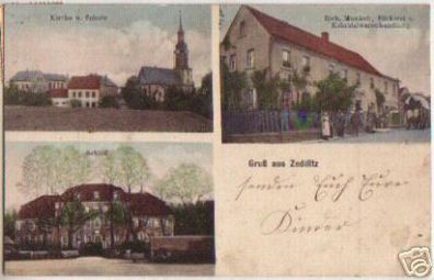 12674 Mehrbild Ak Gruss aus Zedlitz 1915