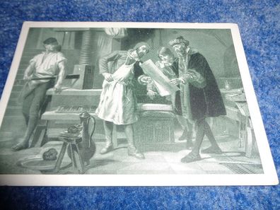 5496 Postkarte, Ansichtskarte--Johann Gutenberg-Berthold Postkarte -Berühmte Schriftg