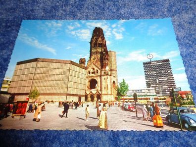 5532 Postkarte, Ansichtskarte-Berlin alte und neue Kaiser Wilhelm Gedächtniskirche