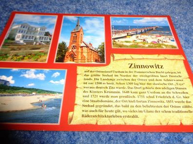 5542 Postkarte, Ansichtskarte-Zinnowitz Insel Usedom