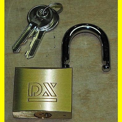 DX Dulimex Vorhängeschlösser 40 mm Breite - 6,5 mm Stahlbügel verschiedenschliessend