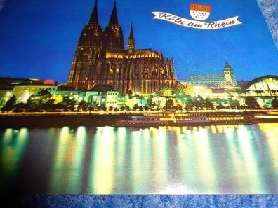 5580 Postkarte, Ansichtskarte- Köln am Rhein -Dom in Festbeleuchtung