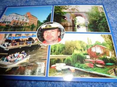 5612 Postkarte, Ansichtskarte-Leipzig-Bootspartie auf der weißen Elster