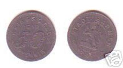 Münze Notgeld 50 Pfennig Stadt Barmen 1917