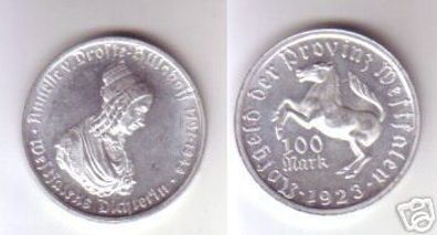 Münze Notgeld Provinz Westfalen 100 Mark 1923