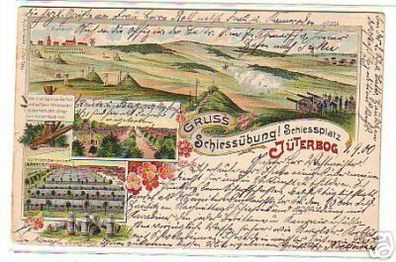 14006 Ak Lithographie Gruß aus Jüterbog 1900