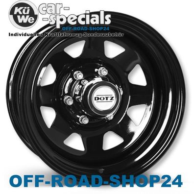 STAHL-Felgen 7x17 ET20 DOTZ Dakar Dark - FORD Ranger Typ: 2AB "PREISVORTEIL"