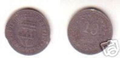 10 Pfennig Münze Notgeld der Stadt Bromberg 1919