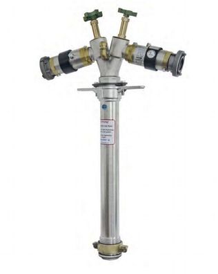Trinkwasser Standrohr DN80 2x Systemtrenner BA 2x Storz C Edelstahl Messing