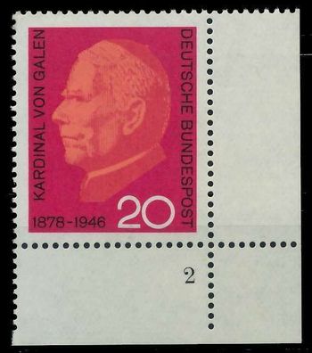 BRD 1966 Nr 505 postfrisch Formnummer 2 X7EF596