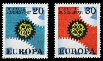 BRD BUND 1967 Nr 533-534 postfrisch S599402