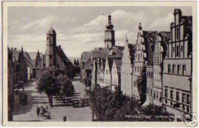15211 Ak Weiden Oberpfalz unterer Markt 1938