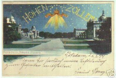 08166 Ak Lithographie Potsdam "Neues Palais" 1899