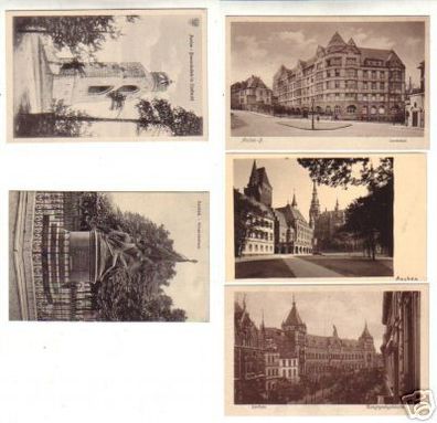 02880/ 5 Ak Aachen Landesbad, Hauptpost usw. um 1920