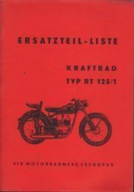 Ersatzteilliste IFA RT 125 /1, Motorrad, Ost Oldtimer,