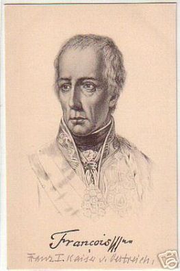 14848 Ak Franz I. Kaiser von Österreich um 1920