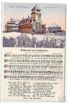 14835 Lied Ak Neues Fichtelberghaus um 1910