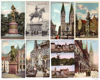 12418/8 Ak Bremen Kriegerdenkmal usw. um 1910
