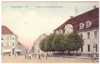 14118 Ak Stavenhagen in Mecklenburg Markt um 1910