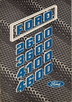 Originale Bedienungsanleitung für die Ford 2600 3600 4100 4600