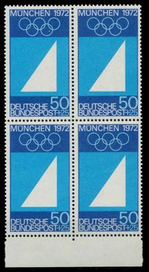 BRD 1969 Nr 590 postfrisch Viererblock X7F30BA