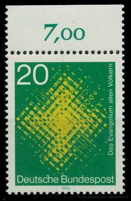 BRD 1970 Nr 647 postfrisch ORA X7F37A6
