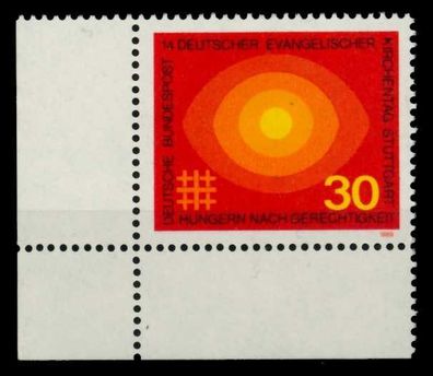 BRD 1969 Nr 595 postfrisch ECKE-ULI X8EF6BE