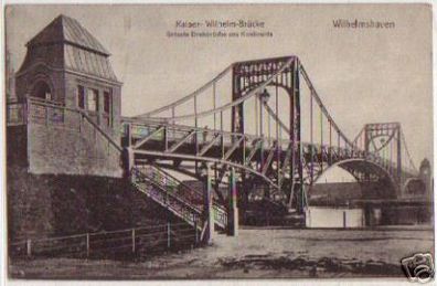 14320 Ak Wilhelmshaven Kaiser-Wilhelm-Brücke 1911