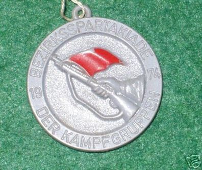 DDR Medaille Bezirks-Spartakiade der Kampfgruppen 1974
