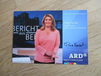 ARD Hauptstadtstudio Tina Hassel - handsigniertes Autogramm!!!