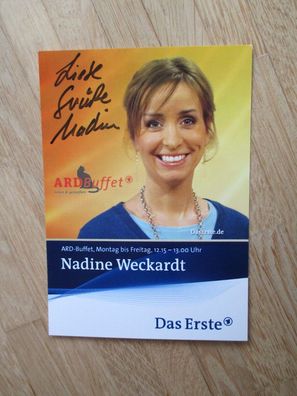 SWR ARD Buffet Nadine Weckardt - handsigniertes Autogramm!!!