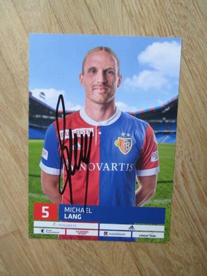 FC Basel Saison 17/18 Michael Lang - handsigniertes Autogramm!!!