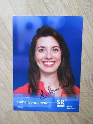 SR Fernsehmoderatorin Isabel Sonnabend - handsigniertes Autogramm!!!