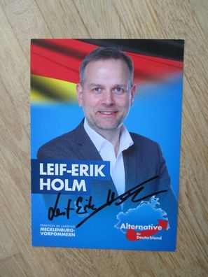 AfD Politiker Leif-Erik Holm - handsigniertes Autogramm!!!