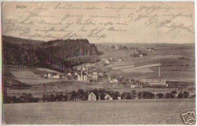 13339 Ak Dörfel in Sachsen Totalansicht 1909