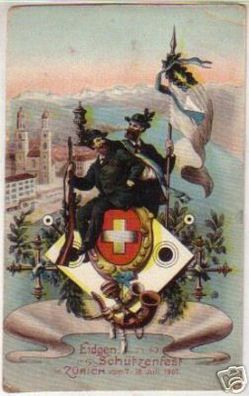 13438 Ak Eidgenössisches Schützenfest Zürich 1907
