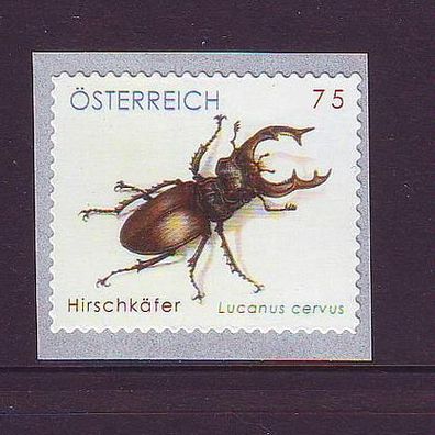 Motiv Hirschkäfer (Lucanus cervus) postfrisch - Österreich xx