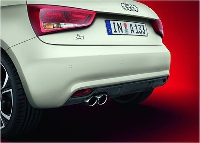Audi Original Aerodynamik Heckdiffusor für A1 mit Doppelendrohr competition kit