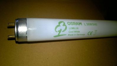 120 121 121,4 cm 1,2m 1,2 m Osram L 36w/840 LumiLux Cool White Made in Germany CE