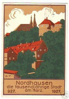 15885 Festpost-Ak Jahrtausendfeier Nordhausen 1927