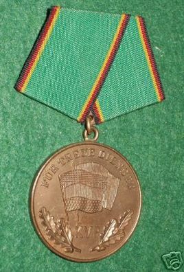 DDR Medaille für treue Dienste kasernierte Volkspolizei