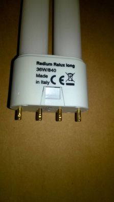 Radium Ralux Long 36w/840 Made in Italy CE 4 pin pins Stifte Bolzen