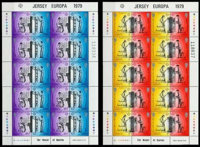 JERSEY Nr 192A-193A 194C-195C postfrisch Kleinbg S013ADA