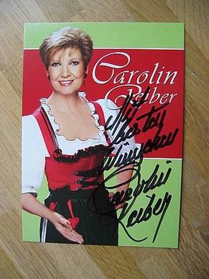 Volksmusikstar Carolin Reiber - handsigniertes Autogramm!!!