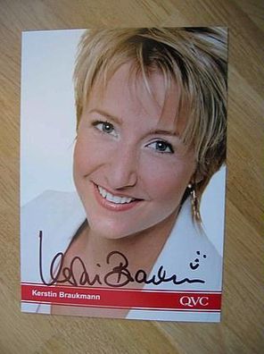 QVC Fernsehmoderatorin Kerstin Braukmann - Autogramm!